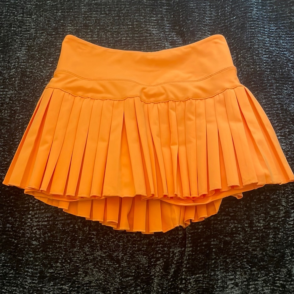 Orange Goldhinge Tennis Skirt